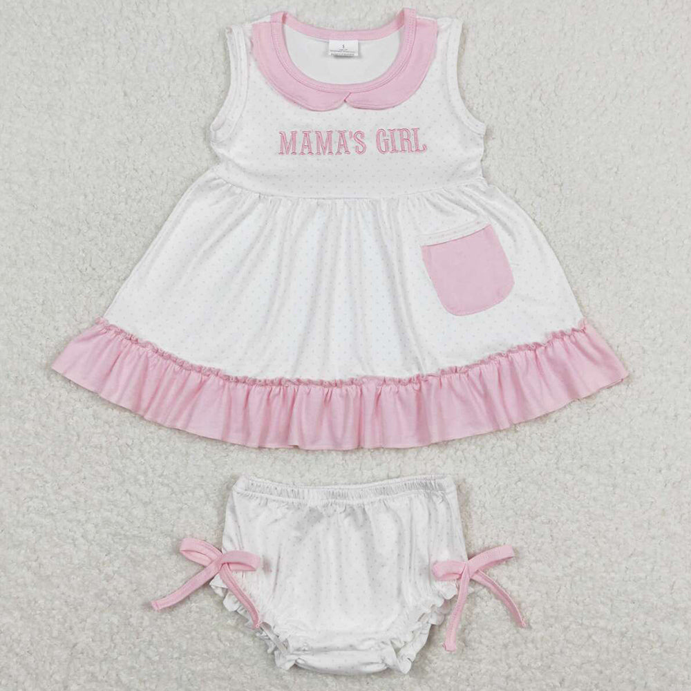 Boutique Baby Girls Clothes Mama`s Girl Bummies Shorts Sets GBO0280