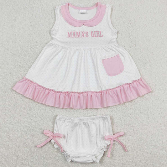 Boutique Baby Girls Clothes Mama`s Girl Bummies Shorts Sets GBO0280