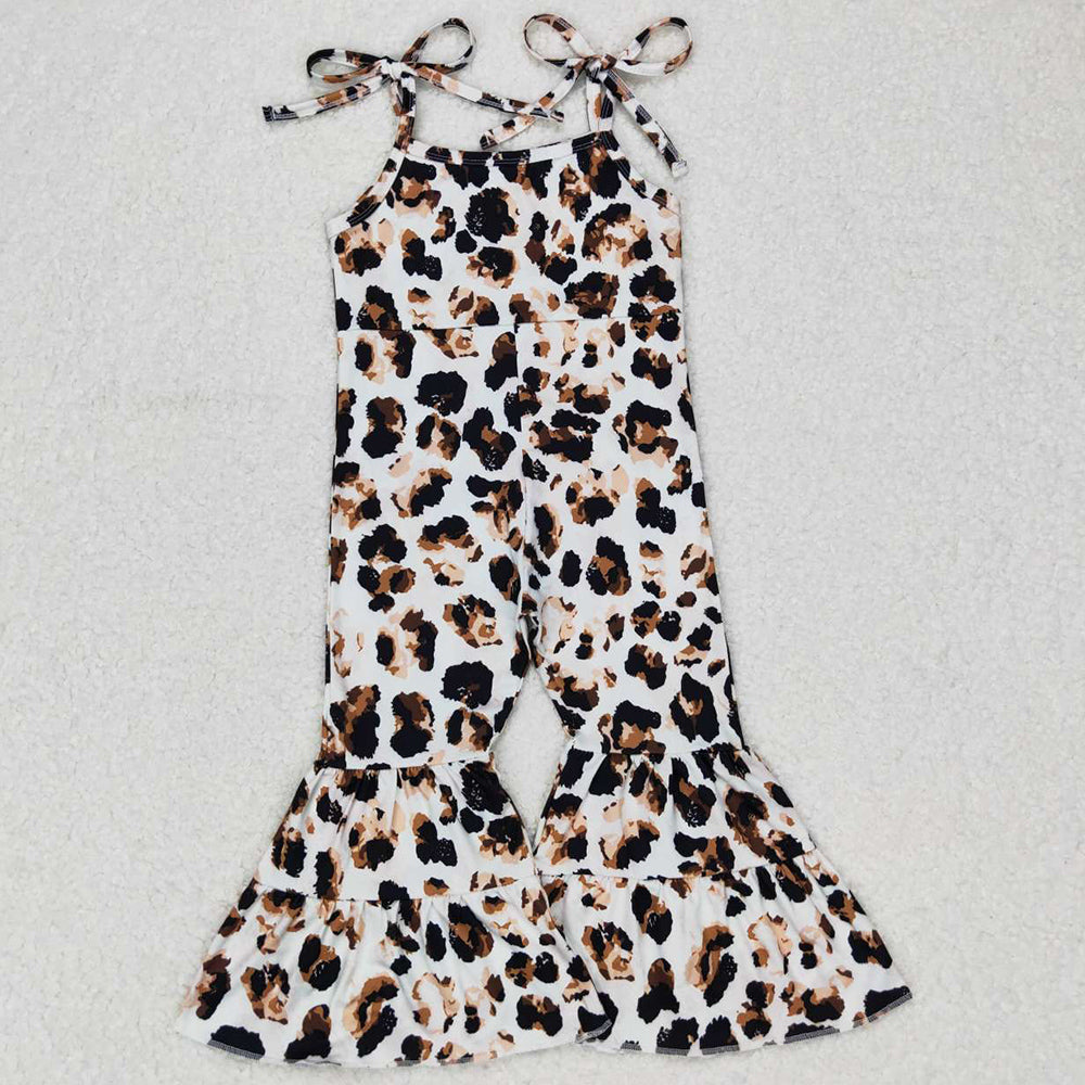 Boutique Baby Girls Jumpsuit Leopard Jumpsuits P0316