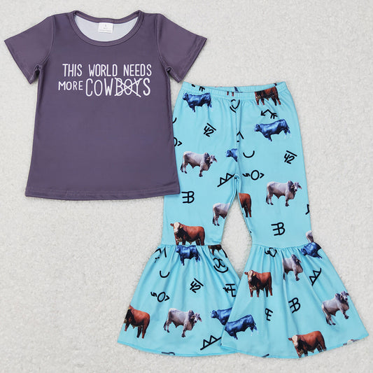 New Design Baby Girls Clothes Bell Pants Sets GSPO0939