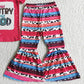 Wholesale Baby Girls Clothes Spring Short Sleeve Bell Pants Set GSPO0001 4.1
