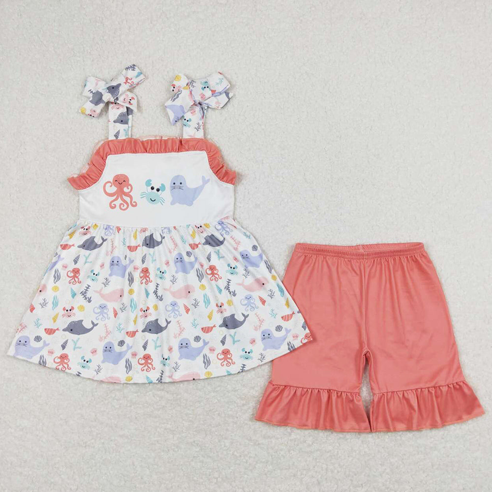 Boutique Baby Girls Clothes Summer Shorts Sets GSSO0729