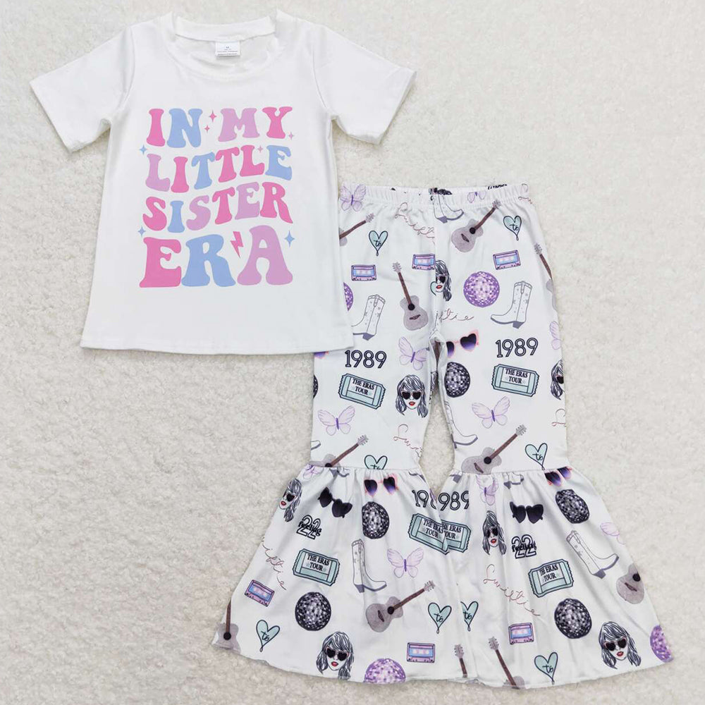 Baby Girls Clothes Little Sister Top Bell Pants Sets GSPO1547