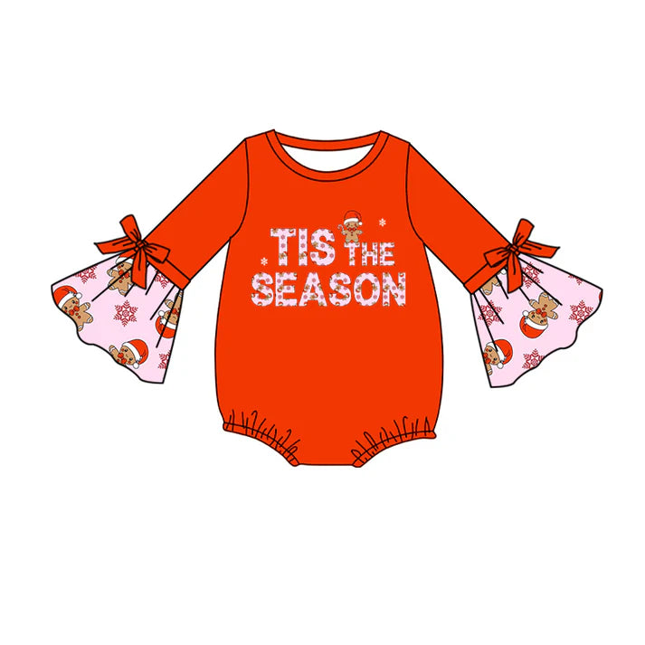 Baby Infant Girls Rompers Christmas Long Sleeve Rompers Preorder MOQ 5