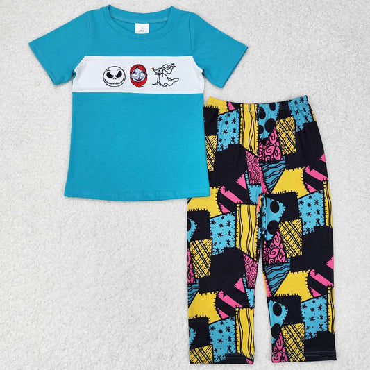 Baby Boys Clothes Fall Halloween Short Sleeve Tops Pants Clothes Sets BSPO0416