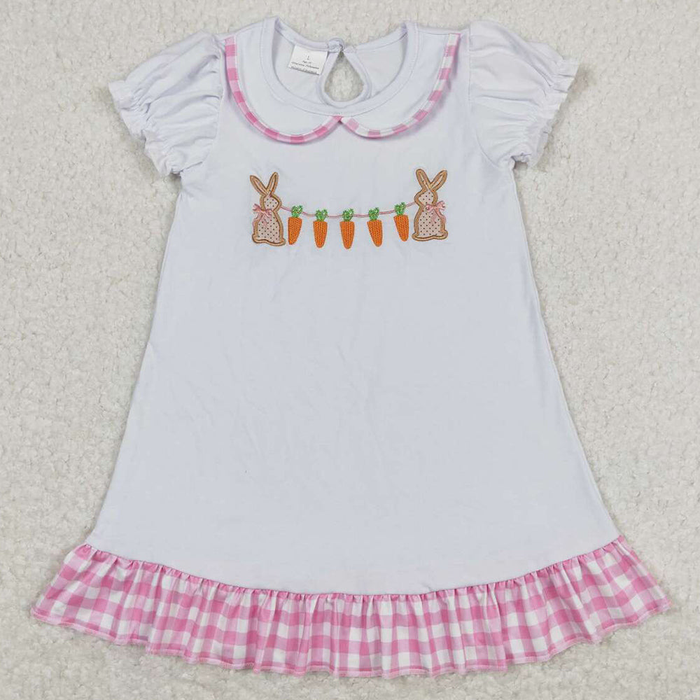 Baby Girls Dress Easter Rabbit Carrot Knee Length Dresses GSD0609