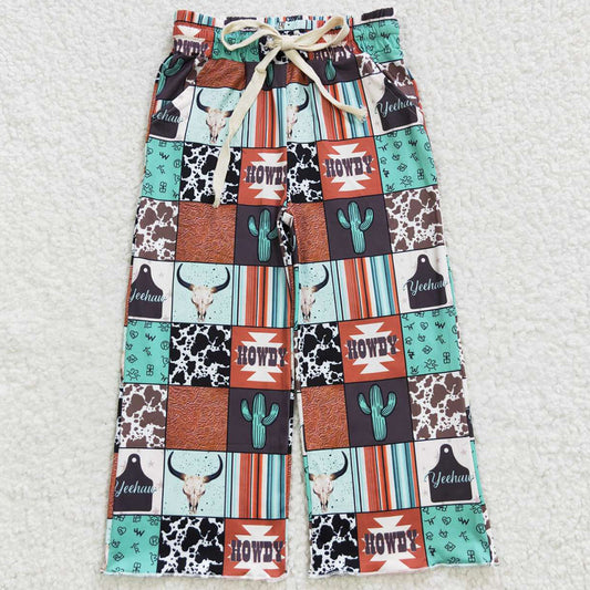 Baby Girls Pants Howdy Cactus Western Bottom Pants P0145