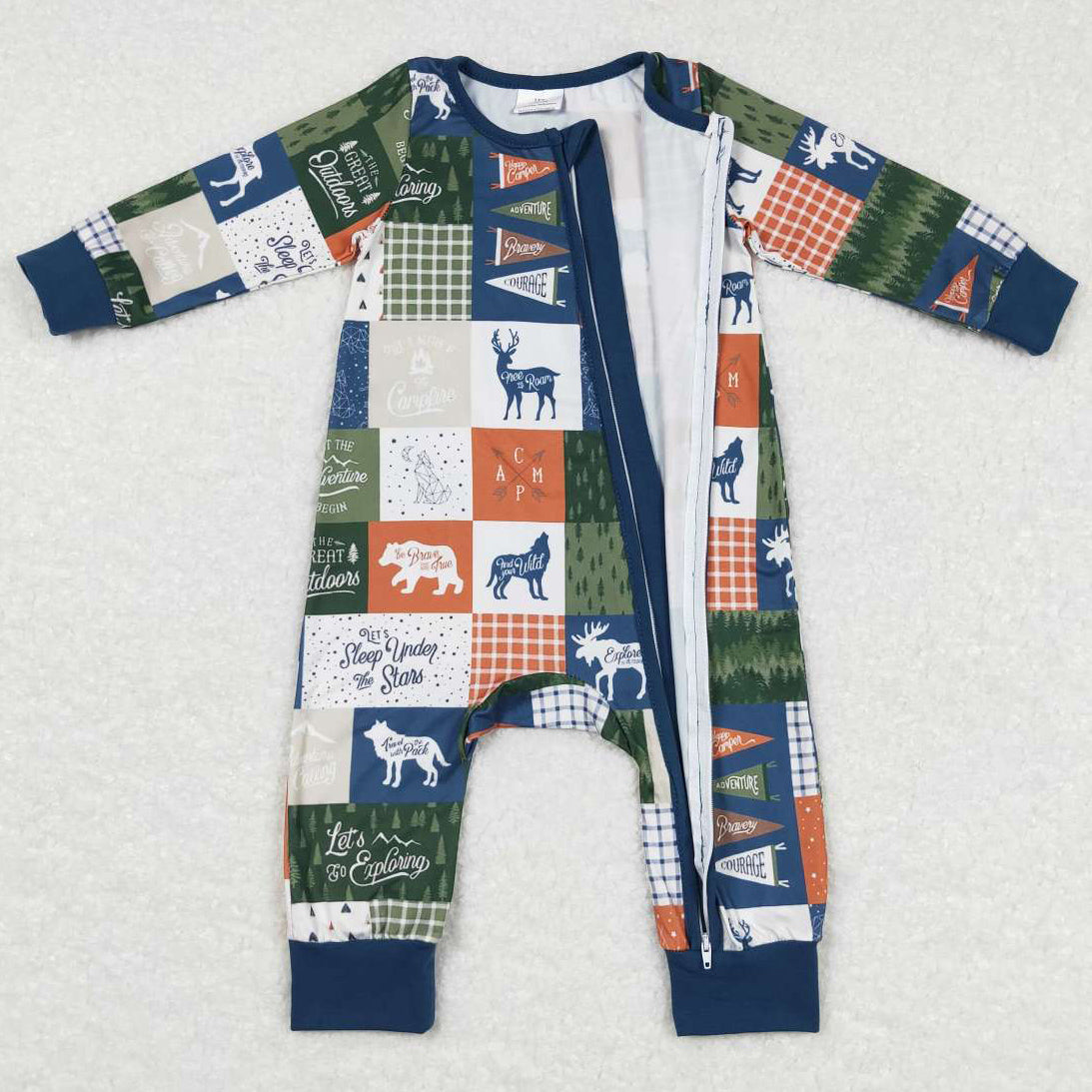 Hot Sale Infant Baby Romper Deer Print Boutique Kids Rompers LR0719