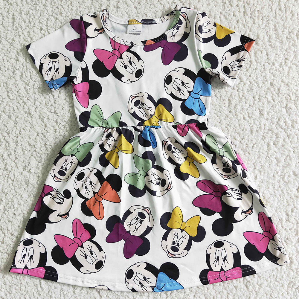 Boutique Toddler Girls Dress Cartoon Summer Baby Girls Dresses GSD0086