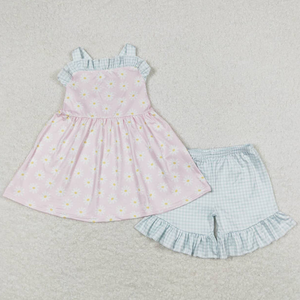 Summer Baby Girls Clothes Flower Print Cute Summer Outfits GSSO0724