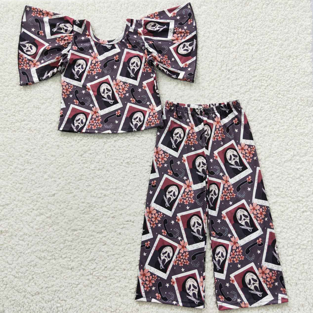 Baby Girls Clothes Halloween Calling Bell Bottom Sets GSPO0639