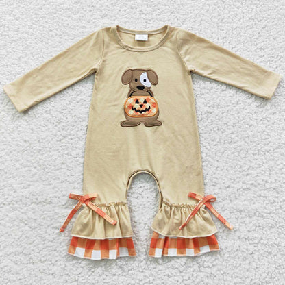 Halloween Baby Boys Romper Embroidery Cotton Rompers LR0291