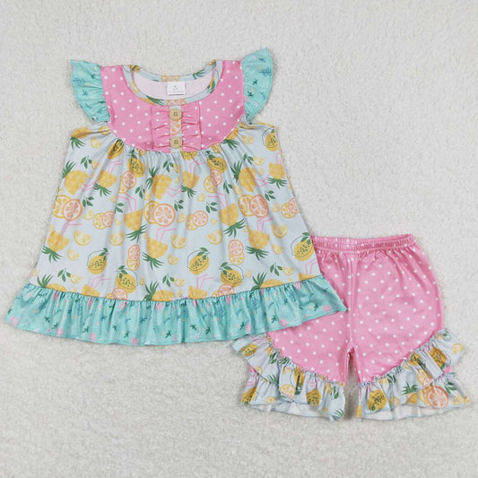 Baby Girls Clothes Lemon Summer Girls Boutique Outfits GSSO0782