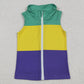 Baby Boys Vest Sleeveless Mardi Gras Patchwork Zip Tops Vests BT1157 10.3