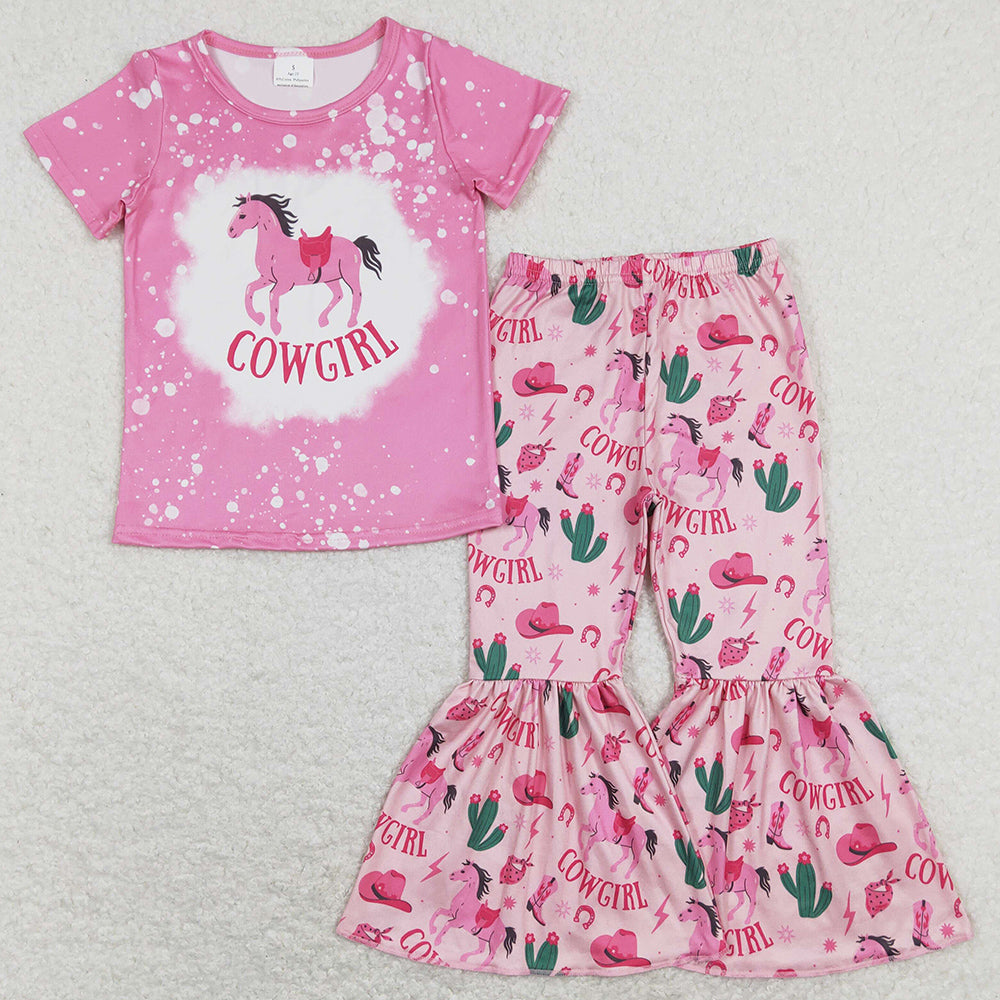 Cowgirl Baby Girls Clothes Bell Bottom Outfits GSPO1238