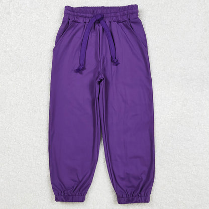 Baby Girls Clothes Purple Zip Hooded Tops Yoga Jogger Pants Clothes Sets GLP2079 3.11