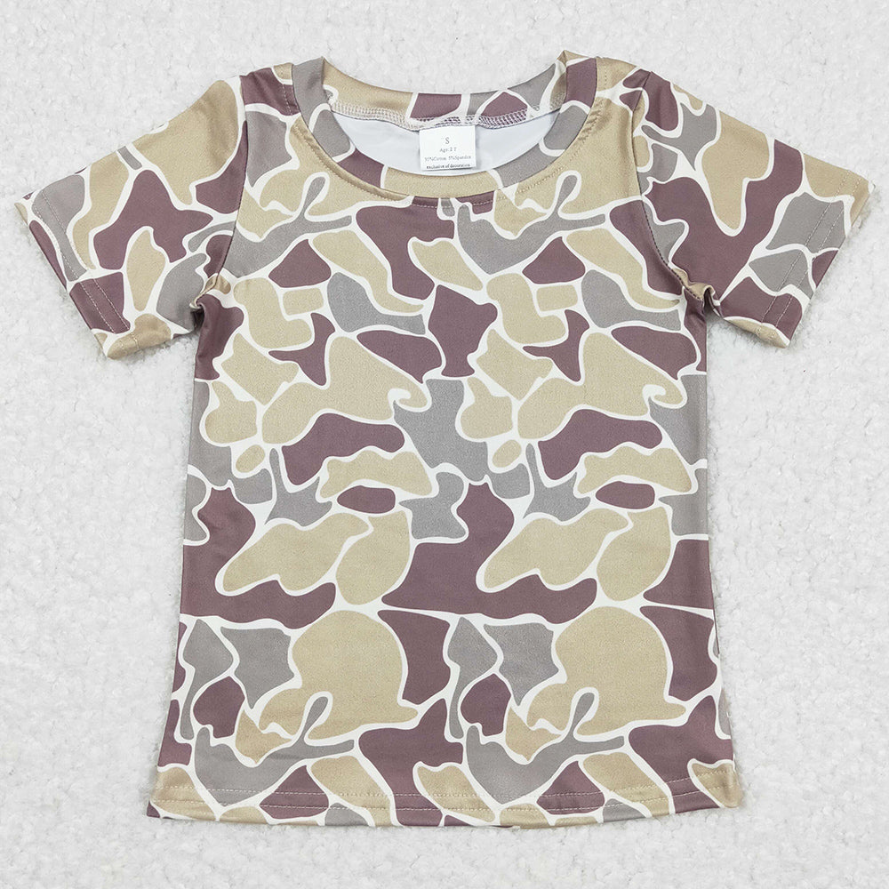 Baby Boys Clothes T-shirt Camo Short Sleeve Tee Shirts Tops BT0622