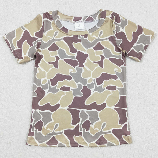 Baby Boys Clothes T-shirt Camo Short Sleeve Tee Shirts Tops BT0622