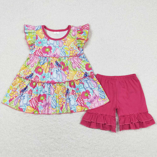 Baby Girls Clothes Tunic Top Summer Shorts Sets GSSO0608