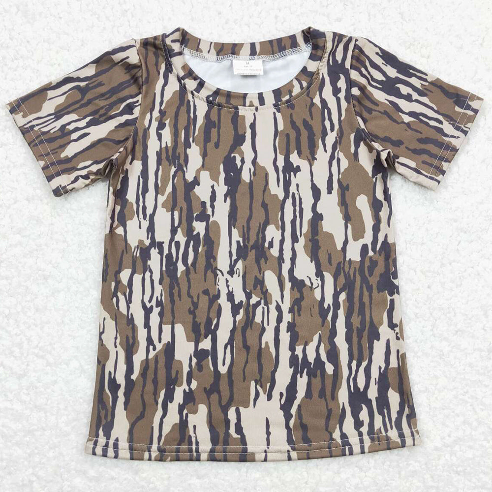 Baby Boys T-shirt Camo Branches Short Sleeve Tee Shirts Tops BT0623