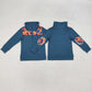 Baby Boys Clothes Tops Orange Navy Camo Zip Pullovers Tops BT0798