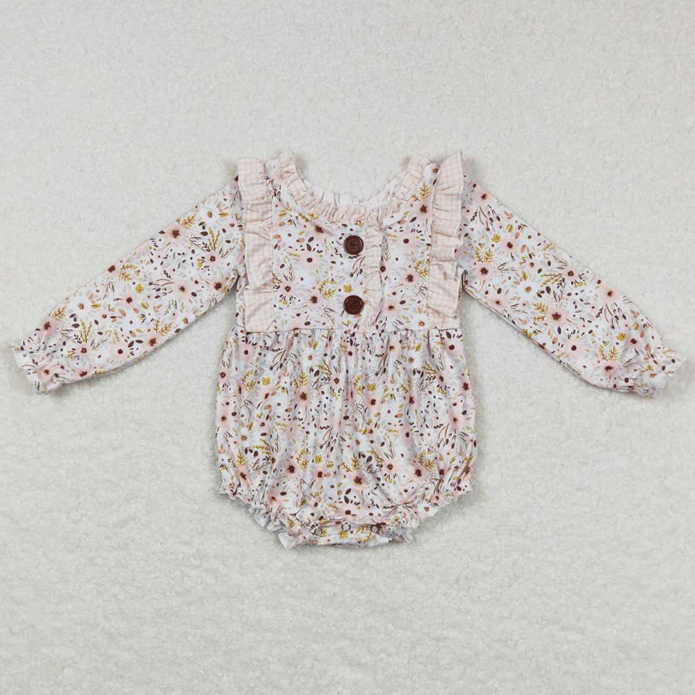 Flower Print Boutique Baby Girls Rompers LR0769