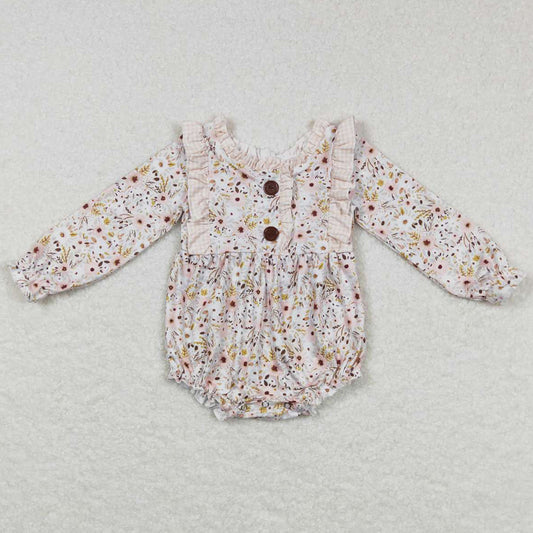 Flower Print Boutique Baby Girls Rompers LR0769