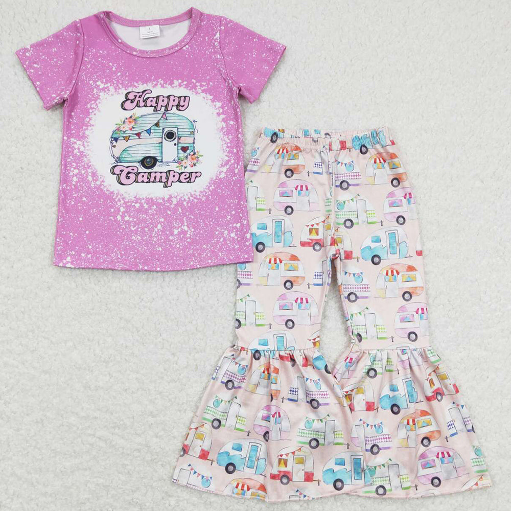 Spring Baby Girls Clothes Happy Camper Boutique Outfits GSPO1196