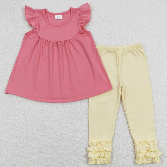 Baby Girls Clothes Tunic Top Icing Ruffle Legging Sets GSPO1323