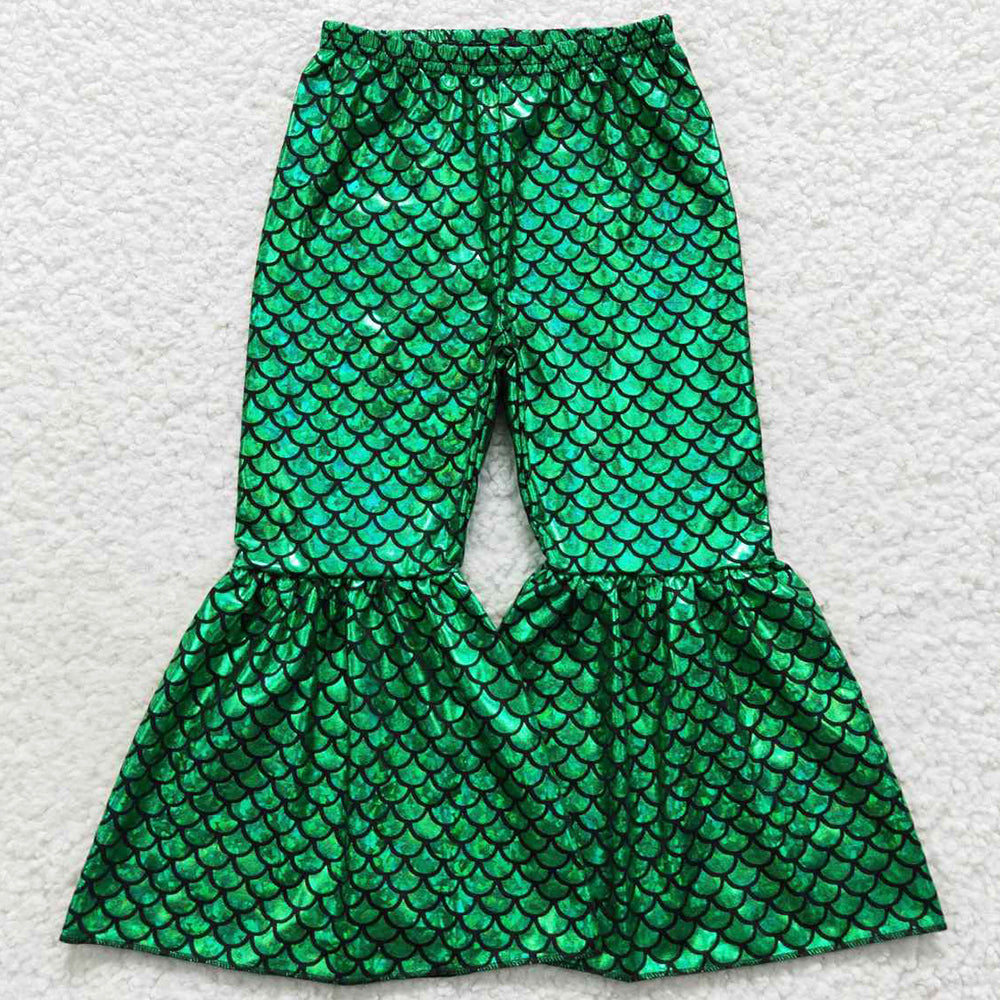 Green Baby Girls Pants Bell Bottoms P0250