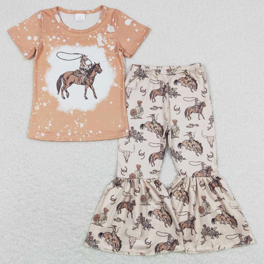 Boutique Baby Girls Clothes Western Bell Pants Sets GSPO1437