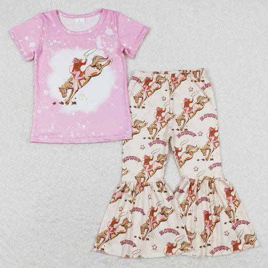 Baby Girls Clothes Howdy Western Boutique Girls Bell Pants Sets GSPO1487