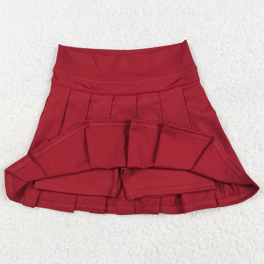 Baby Girls Skirts Dark Red Yoga Skorts Bottom Yoga Skirts GLK0124 7.18