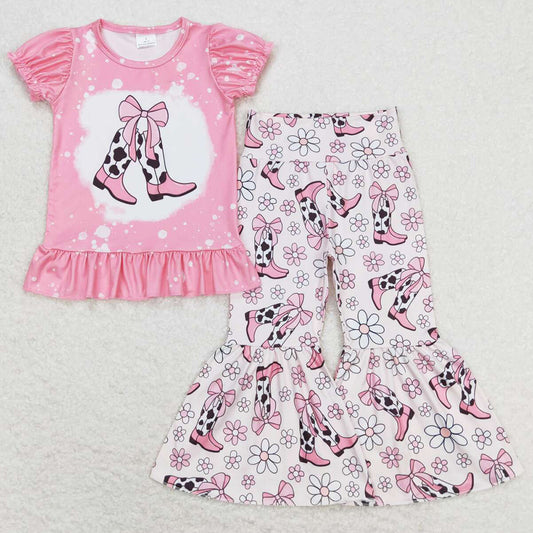 Baby Girls Clothes Western Bell Pants Sets GSPO1443