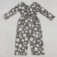 Baby Girls Jumpsuits Small Flowers Plaid Pockets Pants Jumpsuits LR2828 12.23