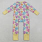 Baby Girls Rompers Colorful Hearts Stars Valentine Zip Rompers LR2778 11.6