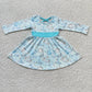 Fashion Kids Girls Dress Long Sleeve Twirl Dresses 6 A13-3