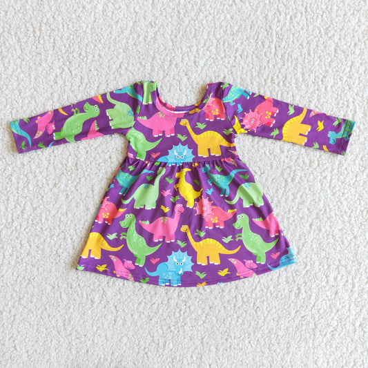 Long Sleeve Girls Boutique Dress 6 A3-4