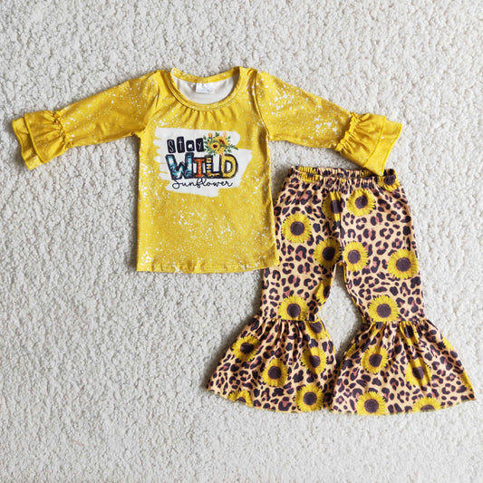 Hot Sale Girls Clothing Bell Bottom Outfits 6 A7-19