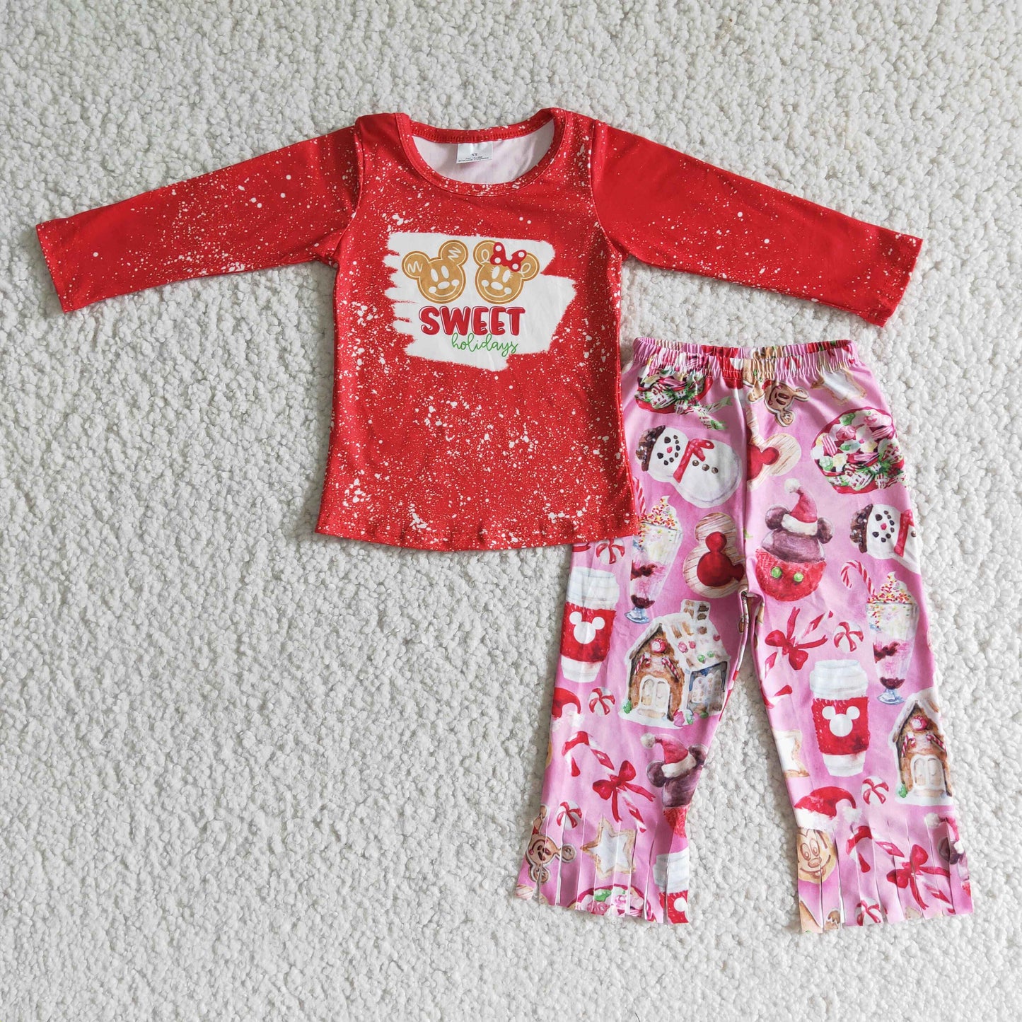 Christmas Baby Girls Clothing Sets 6 B1-17