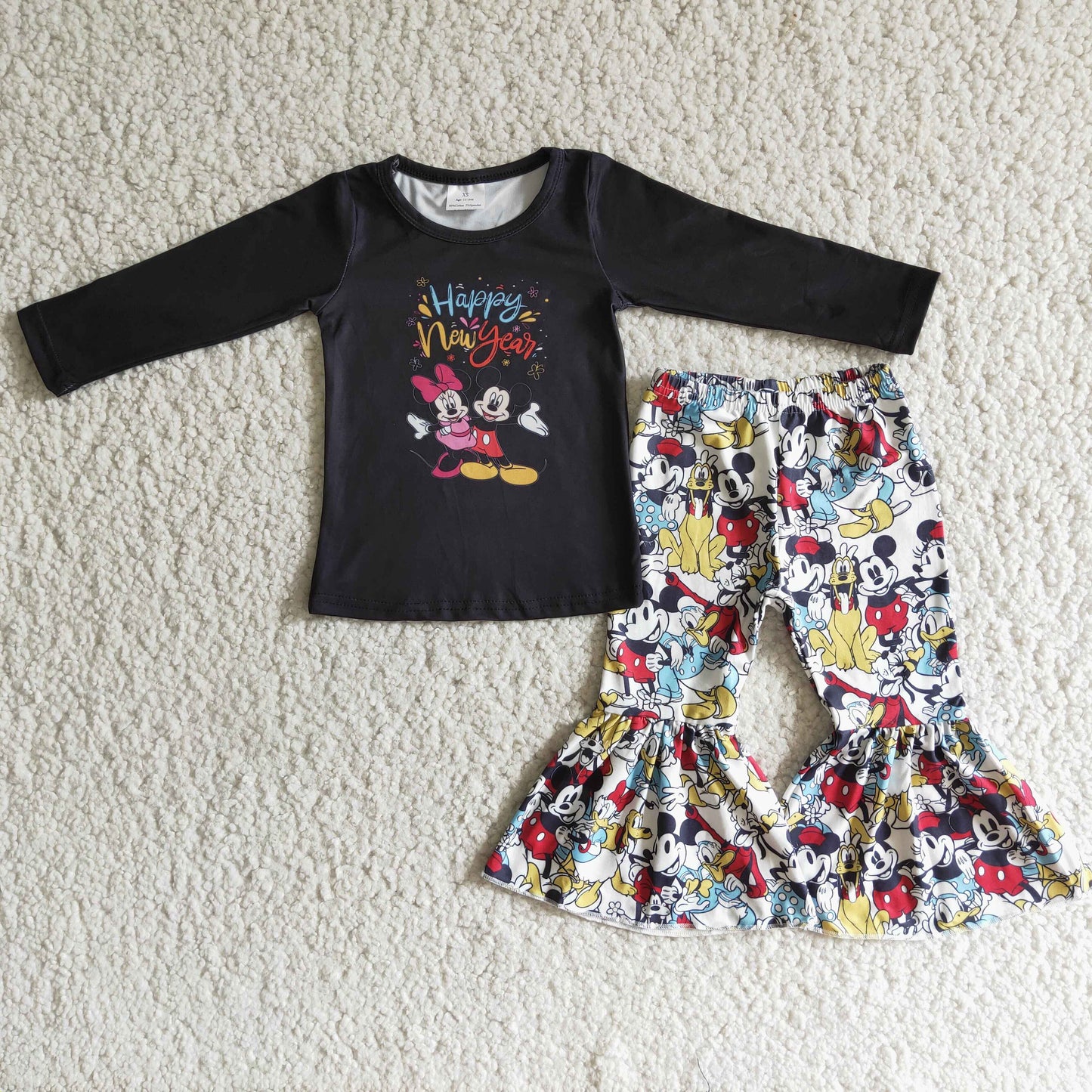 Baby Girls Clothes Happy New Year Cartoon sets 6 B1-18