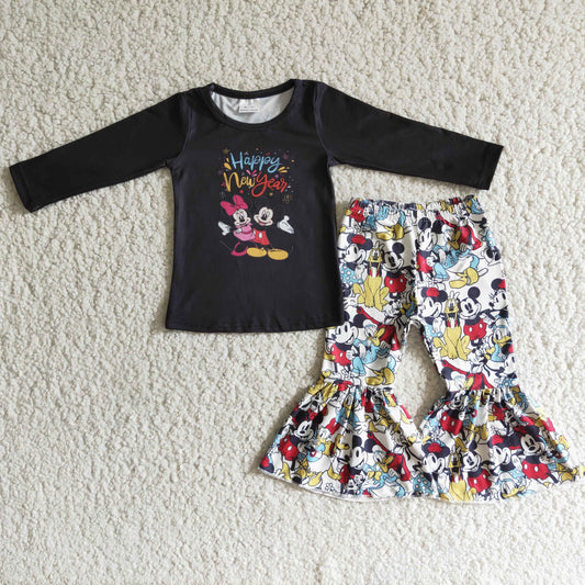 Baby Girls Clothes Happy New Year Cartoon sets 6 B1-18