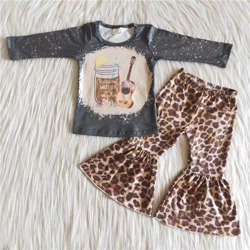 Boutique Girls Clothing Bell Bottom Outfit 6 B13-18