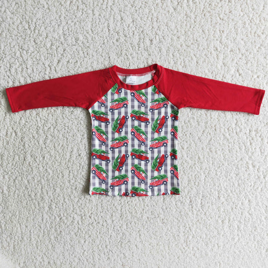 Christmas Boys Clothes Tops Shirts 6 B2-11