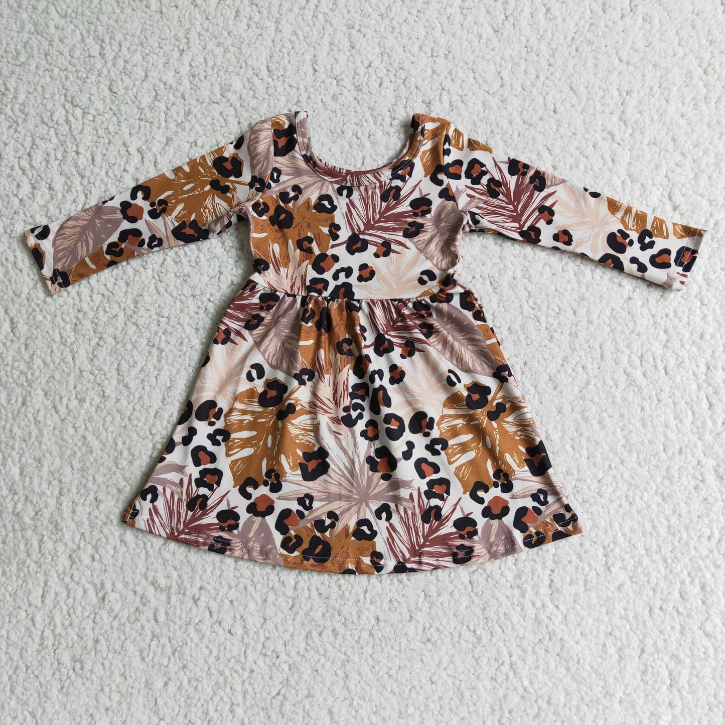 Girls Dress Long Sleeve Fall Dresses 6 B7-3