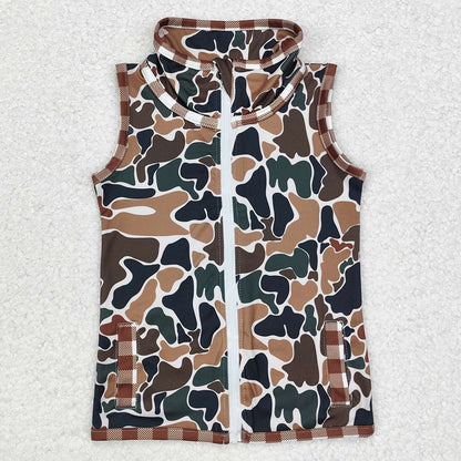 Baby Boys Clothes Tops Camo Hunting Tops Vest 2pcs Sets BT0857