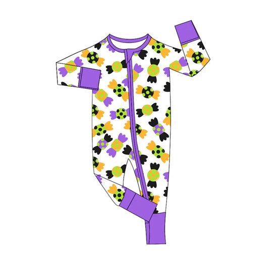 Preorder (moq 5)Baby Kids Long Sleeves Colorful Candy Zipper Rompers 5.17