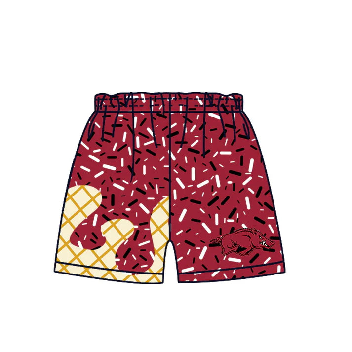 Preorder MOQ 5 pcs hogs maroon ice cream sprinkle boys 8.20