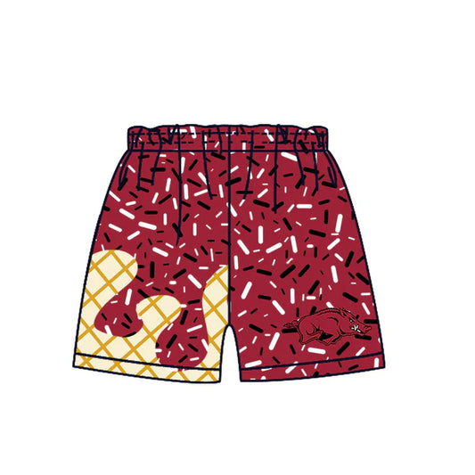 Preorder MOQ 5 pcs hogs maroon ice cream sprinkle boys 8.20