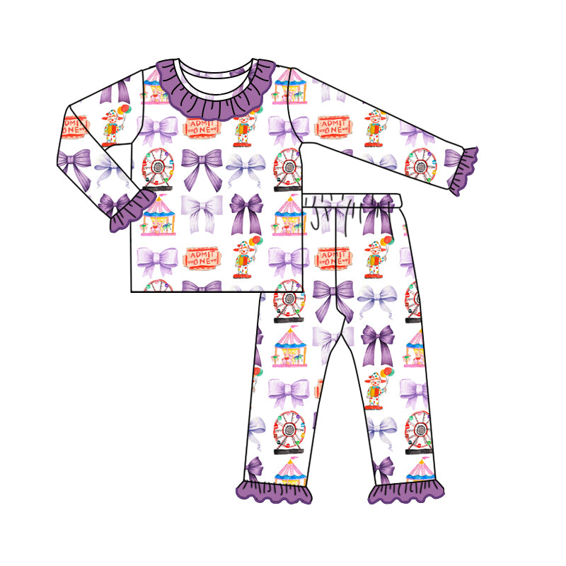 Fashion Baby Girls Pajamas Halloween Kids Sleepwear Sets Preorder Moq 5